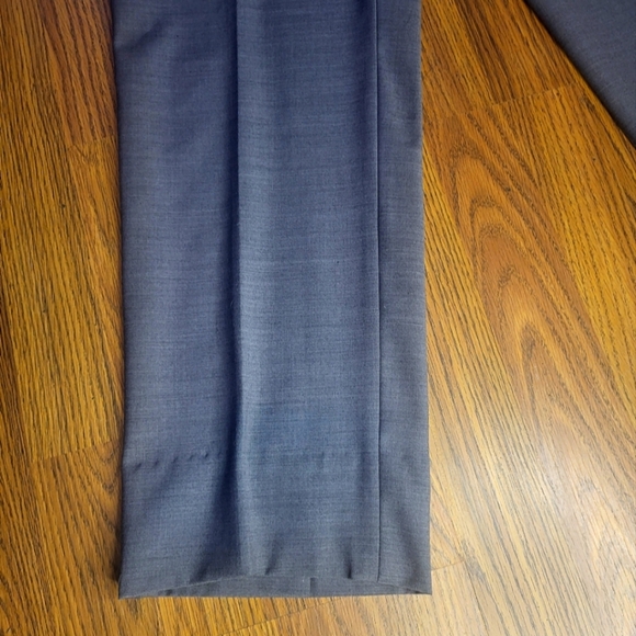 Gala G Men’s Dress Pants 50% Wool Blend charcoal grey–Size 34 Made In Canada A89 - Picture 2 of 9